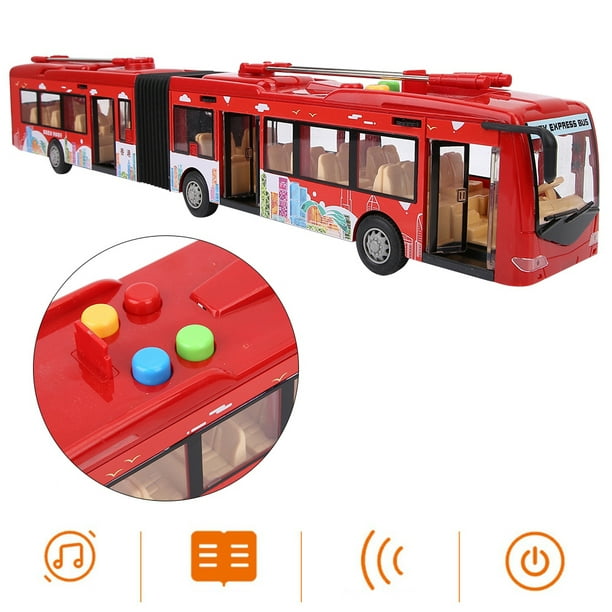 Jouet de bus de ville pour enfants avec sons et lumières