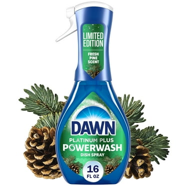 Dawn Powerwash Spray, Dish Soap, Fresh Pine, Christmas Tree Scent, 1 Starter Kit, 16 Fl Oz