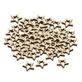 thumbnail image 1 of 100 estrellas huecas de madera sin tratar, recortes de madera versátiles para Navidad 1 cm, 1 of 9
