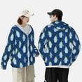 thumbnail image 6 of Daiia Beautiful King Penguin Pattern UPF 50+ Sun Protection Hoodie Jacket Lightweight Long Sleeve Sun Shirt for Women Men with Pocket Hiking Outdoor-XX-Large, 6 of 9