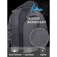 thumbnail image 2 of Puztloy Men's Jackets Zip Hoodie Fleece Jacket Outdoor Hiking Lightweight Waterproof Windbreaker Rain Shell Ski Work Coat (Available in Plus Size), 2 of 7