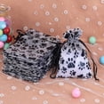 thumbnail image 4 of 25pcs Black Cat Claw Organza Jewelry Bag Wedding Party Candy Gift Bags 9x12 10x15 13x18cm Drawstring Jewelry Packing Pouches black 13x18cm, 4 of 6