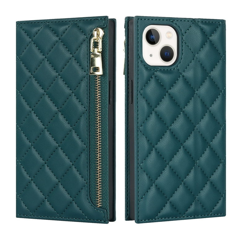 Nalacover Crossbody Wallet Phone Case for iPhone 14 Premium PU
