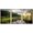 NATURAL, variant on wall26 Framed Canvas Print Wall Art Set Sunlight Storm Cloud Forest Tree Pond Nature Wilderness Photography Realism Rustic Landscape Colorful for Living Room, Bedroom, Office - 24"x36"x3 Bl