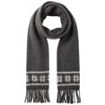 thumbnail image 3 of LUVDA Fair Isle Knit Scarf for Women Fringe Warm for Fall Winter, 3 of 5