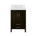 thumbnail image 5 of California 24" Bathroom Vanity with Chocolate Cabinet and Carrara Marble Top, 5 of 6