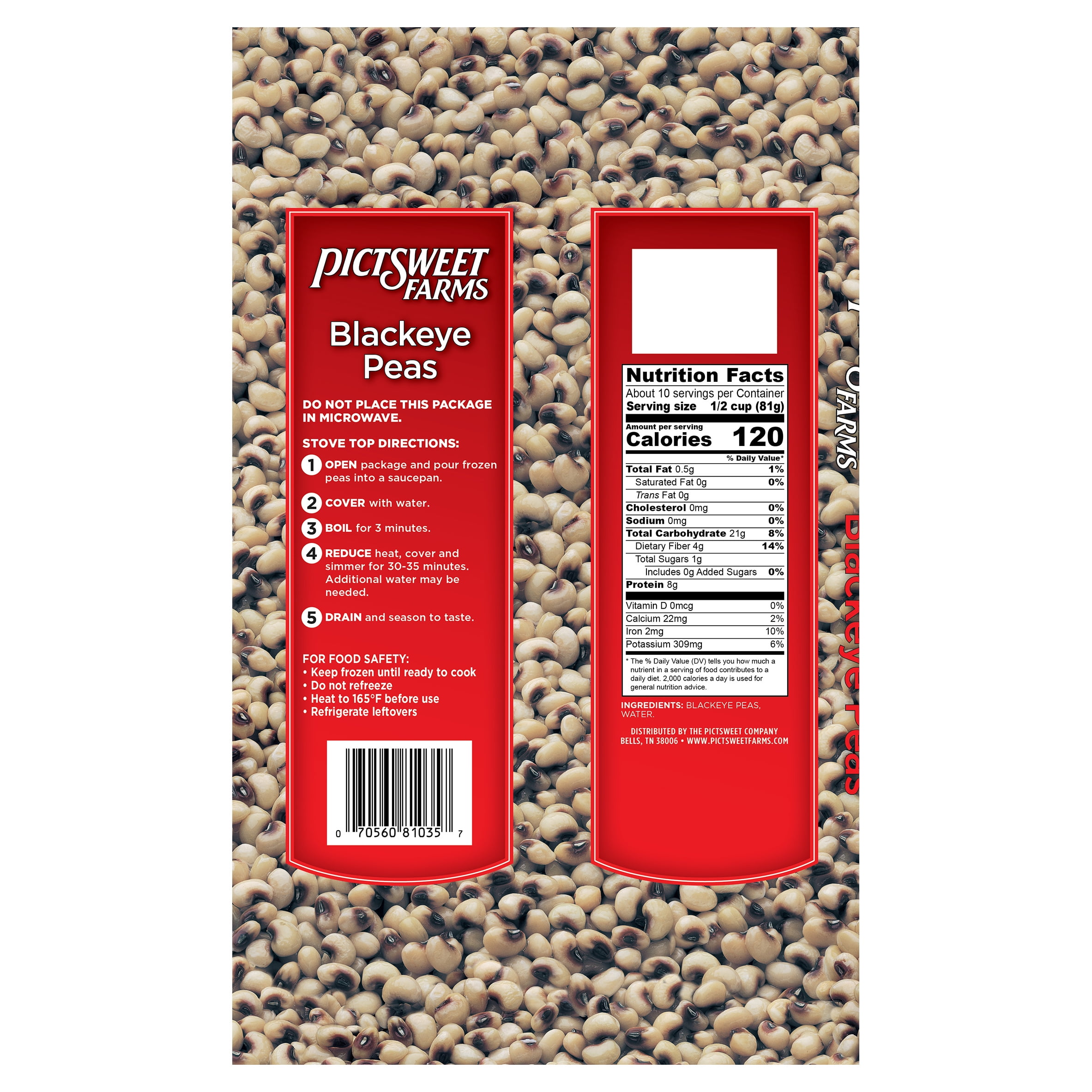 Pictsweet Farms Frozen Blackeye Peas, 28 oz