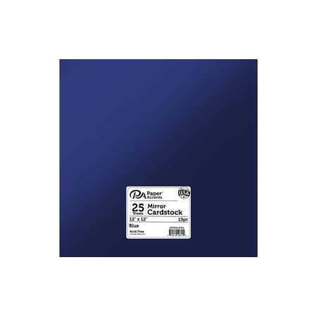 UPC: 0740512128112 | Paper Accents Cardstock Mirror 12×12 13pt Blue 25pc