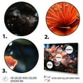 thumbnail image 3 of Designart "Wildflower by the River in Coral and Orange I" Floral Metal Wall Décor Set, 3 of 5