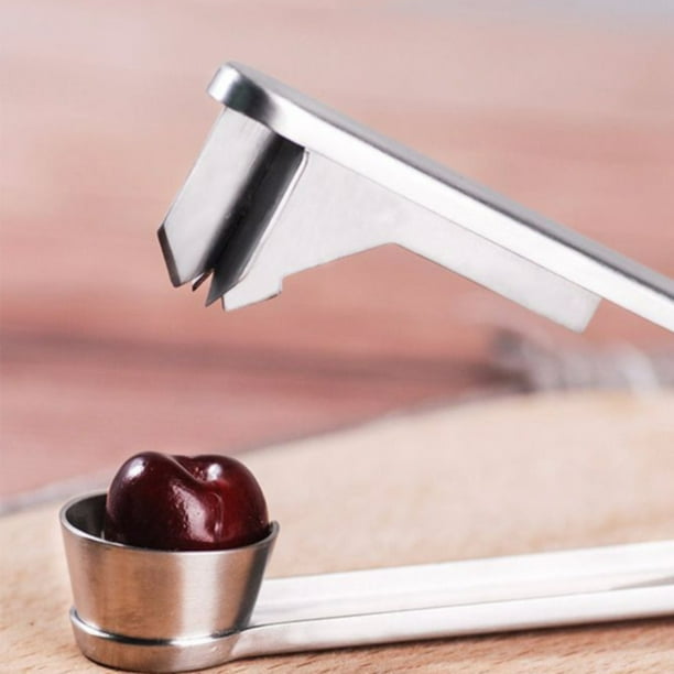 Calidaka Stainless Steel Seed Core Remover Manual Squeeze Cherry Pitters Kitchen Gadget Walmart Com Walmart Com