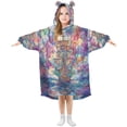 thumbnail image 5 of BZSMCE Wearable Blanket Hoodie Fashion Whimsical Voyage Home Wear, 5 of 7