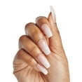 thumbnail image 2 of KISS Classy French Tip Press On Nails, Be-you-tiful, Beige, Long Coffin, 28 Count, 2 of 11