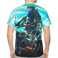 thumbnail image 2 of The Legend of Zelda T Shirt 3D Printed Crewneck Graphic Short Sleeve Tees for Mens, 2 of 5