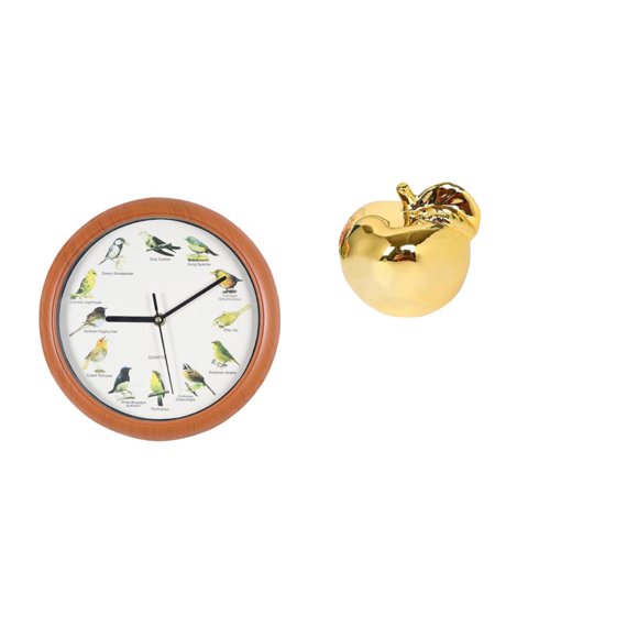 Elodie Horloge Aviaire Mélodique et Sculpture en Céramique Collection pour Décoration Murale et de Bureau Cuisine Maison Bureau