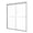 Chrome, variant on AURISAL Silver Glass 60 in x 72 in, 6 mm Thick Tempered Sliding Shower Door