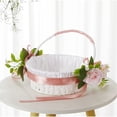 thumbnail image 4 of Celebrate Easter Basket Artificial Flower Designs Rattan Woven Picnics Basket Perfect For Springtime Holiday Gathering, 4 of 8
