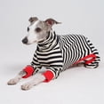 thumbnail image 7 of UOSIA Italian Greyhound Onesie Clothes, Turtleneck Striped Shirt for Whippets Puppy, 7 of 7
