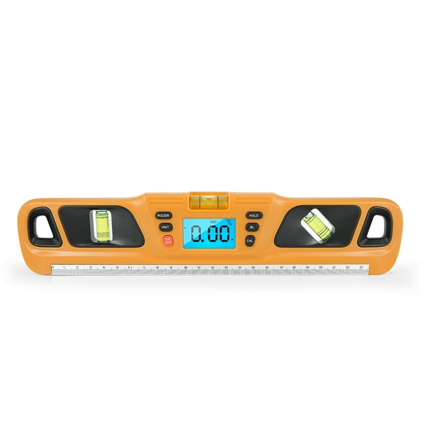 Transportador Digital con pantalla LCD, nivel magnético de acero inoxidable, medidor de ángulo multifuncional, soporte absoluto y relativo