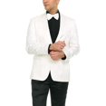thumbnail image 2 of Adam Baker Men's Floral Paisley Shawl Lapel Tuxedo Jacket Matching Bow Tie Included, 2 of 6