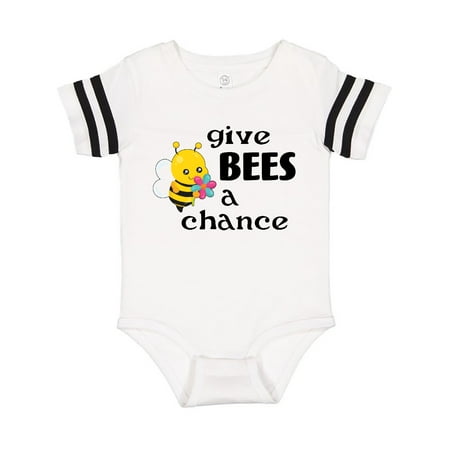 

Inktastic Give Bees a Chance cute bee Gift Baby Boy or Baby Girl Bodysuit
