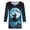 Multicolo3r#halloween witch tops for women, variant on Halloween Bat Shirt for Women 3/4 Sleeve Crew Neck Plus Size Tops Funny Graphic Basic Blouse Comfort Festival Tshirt Multicolor,XXXXXL