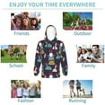 thumbnail image 5 of Lsque Gnome With Mushroom Patten Youth Hoodie Sweatshirt Pullover with Kangaroo Pocket Boys and Girls Hoodie Warm Hoodie for Kids-Medium, 5 of 6