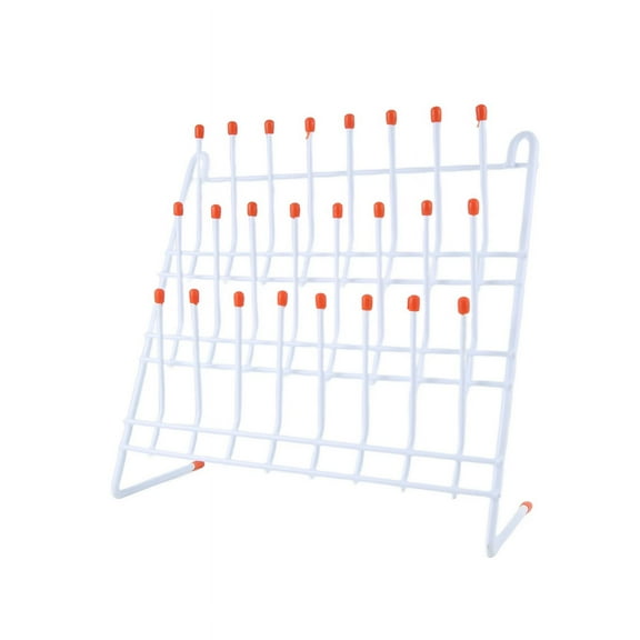 Lab Drying Rack 24 Pegs Glassware Wire Wall Mount/Freestanding Glass