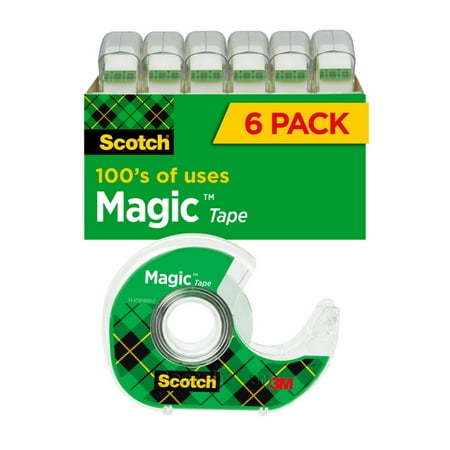 UPC: 0051131502505 | Scotch Magic Tape  Invisible  6 Tape Rolls With Dispensers