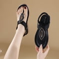 thumbnail image 4 of Womens Sandal Oofos Slides Women's Fashion Casual Home Comfortable Light Fish Mouth Sandals Black, 4 of 9