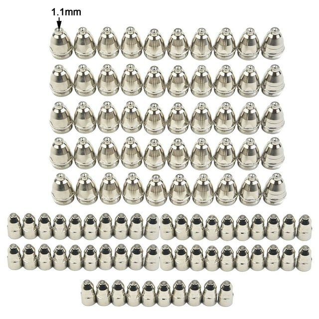 100Pcs P80 Plasma Electrode Tip Nozzle 1.5Mm Cutter Torch For Air Plasma Cutting