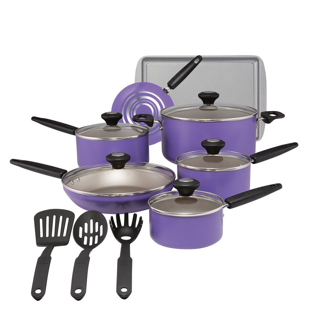 Silverstone Culinary Colors Aluminum Nonstick 15 Piece Cookware Set
