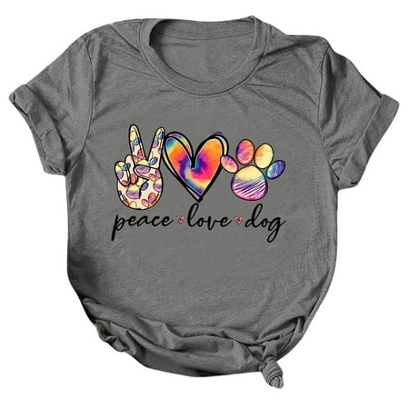 

Pianpianzi Small Scrub Ladies Long Sleeved Tunic Tops Bulk Women Women Casual Letter Printing Short Sleeves O-Neck Loose T-Shirt Blouse Tops