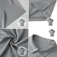 thumbnail image 5 of LTTVQM Men's Polo Shirts Short Sleeve 2026 Summer Loose Fit Casual Work Golf Shirts Lightweight Collared T-Shirts with Pocket Light Gray S, 5 of 5
