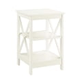 thumbnail image 2 of Convenience Concepts Table d'Appoint Table Basse Table d'Accent Carrée en Bois - Ivoire, 2 of 5