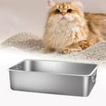 thumbnail image 6 of Fzaqwen Cat Kitty Pet Supplies with Handles for Big Cats Stainless 45x35x10cm, 6 of 9