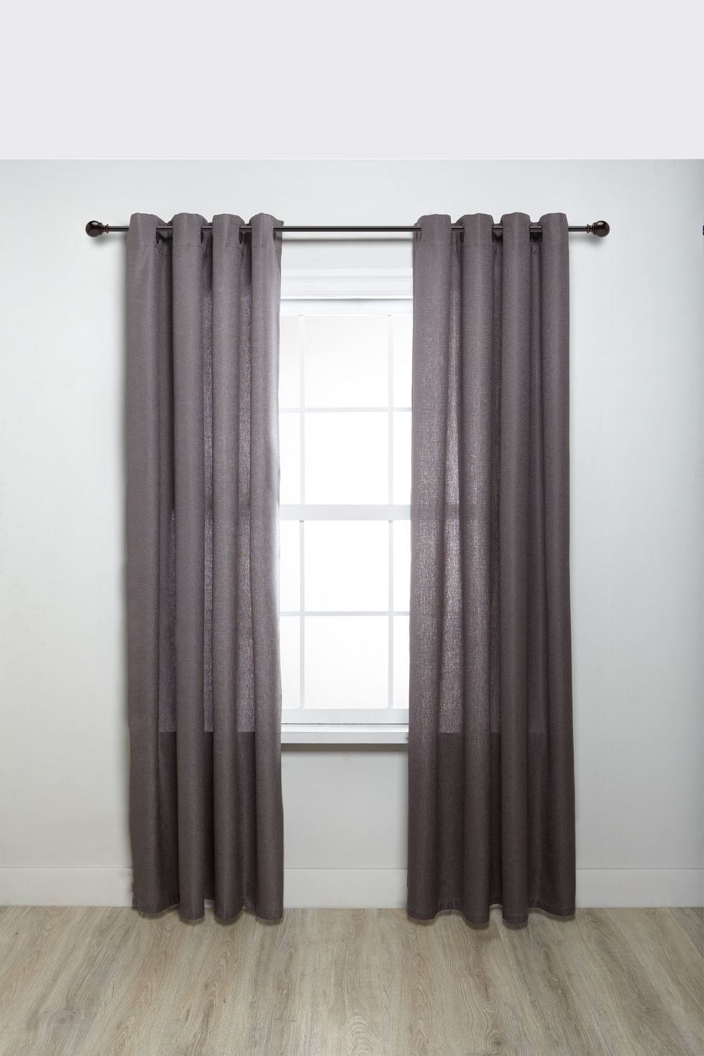 hometrends Rope Ball 5/8" Drapery Rod Set 48-84" Bronze