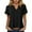 B-Black, variant on Ladies Tops Women's Casual Round Neck Basic Dot Puff Sleeve Tops Short Sleeve Loose Fit Curved Blouses Tshirts(Hot Pink,XL)