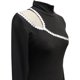 thumbnail image 5 of Gibobby Suéter térmico de manga larga Chaqueta de punto de cuello negra europea y americana (Negro, L), 5 of 5