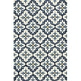 thumbnail image 1 of HomeRoots 353297 2 ft. x 3 ft. UV-Treated Polypropylene Ivory & Blue Area Rug, 1 of 1