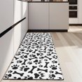 thumbnail image 4 of Paw Prints and Bones Kitchen Rug Mat,Kitchen Runner Rugs Non Skid Washable,Decorative Kitchen Floor Mats for Kitchen,Sink,Laundry,17"X47", 4 of 5