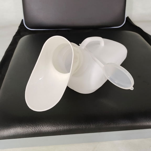 Baluue Portable Female Urinal for Car Camping in White Easy to Store and Carry Made of Durable Plastic 7.5 x 4.5 inches