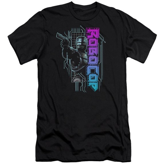 Robocop Robo Neon Adult 30/1 T-Shirt Black