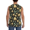 thumbnail image 4 of Fotbe Octopuses And Leaves Men's Camiseta sin Mangas Estampada para Hombres, Playera Casual para Gimnasio, Entrenamiento, Playa-Medium, 4 of 7