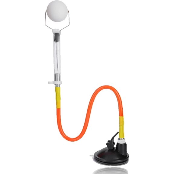 Zgui Table Tennis Trainer, PVC Ping Pong Training Device Adjustable Table Tennis Trainer Sucker Training Ping Pong Balls Equipment for Table Tennis Traning Robot Rebound Ping Pong A418