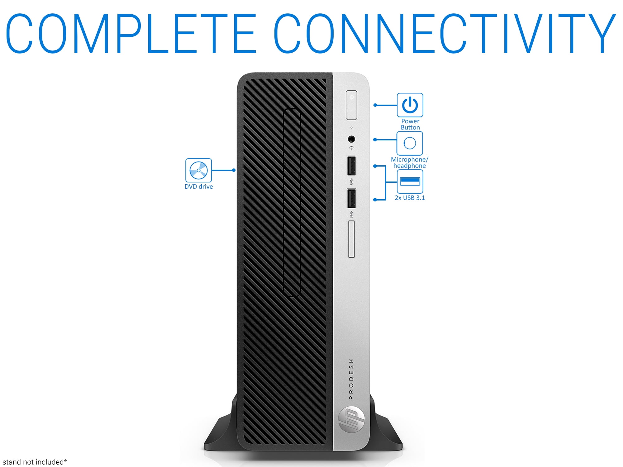 HP ProDesk 400 G5 Desktop, Intel Core i3-8100 3.6GHz, 8GB RAM