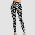 thumbnail image 2 of Fiaer Womens Christmas Leggings Oversized Xmas Yoga Pants Cute Graphic High Waisted Slim Fit Tight Trousers Black1 XL, 2 of 8
