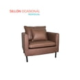 thumbnail image 1 of Sillon Individual Comodo Cojin Moderno cafe 77x68x44 cm Pido Todo SI01BK-H3, 1 of 5