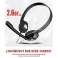 thumbnail image 5 of USB Headset with Noise Cancelling Microphone for Laptop Computer, On-Ear Wired Office Call Center, 5 of 5