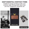 thumbnail image 3 of OULII 1Pc Durable Coffee Wheelchair Side Storage Bag Multi Pockets for Mobility Scooter, 3 of 8