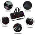 thumbnail image 2 of Spider Web Duffle Soccer Bag: 17.7" Sports Travel Tote with Interior Zipper Pocket and Large Capacity, 2 of 6